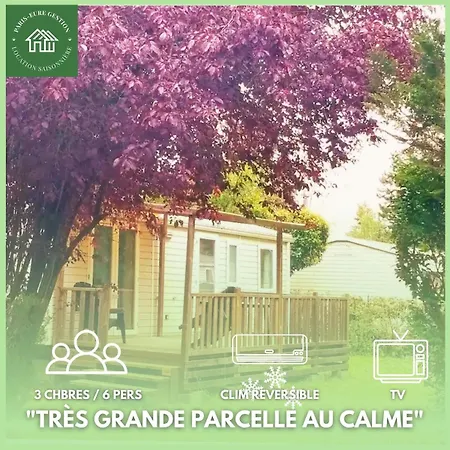 Mobile 6p Xl Climatisation Tv Wifi Parcelle Xxl Au Calme Chalet Ivry-la-Bataille